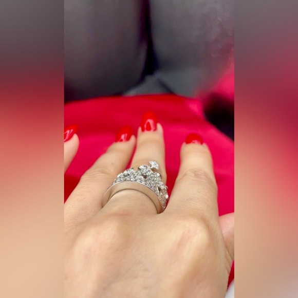 Gorgeous ring😍 White gold 14K, Natural diamonds - Picture 3 of 4